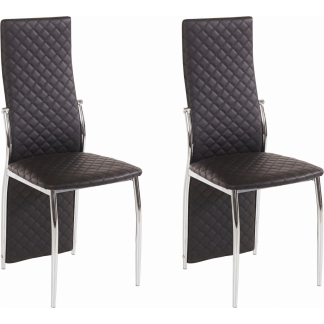 Jídelní židle Willi (SET 2 ks), černá