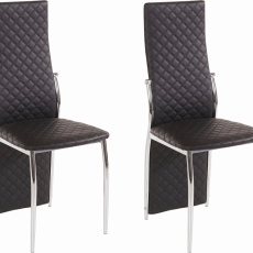 Jídelní židle Willi (SET 2 ks), černá - 1