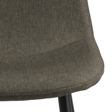 Jídelní židle Wilma (SET 4 ks), šedá / hnědá - 2