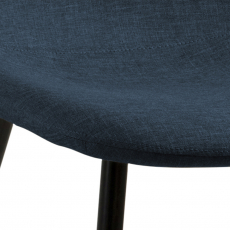 Jídelní židle Wilma (SET 4 ks), tmavě modrá - 2
