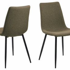 Jídelní židle Winnie (SET 4 ks), šedá / hnědá - 1