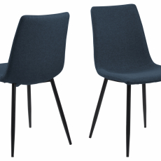 Jídelní židle Winnie (SET 4 ks), tmavě modrá - 1