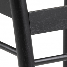 Jídelní židle York (SET 2 ks), černá - 4