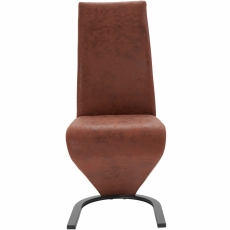 Jídelní židle Zapi (SET 2 ks), hnědá - 2