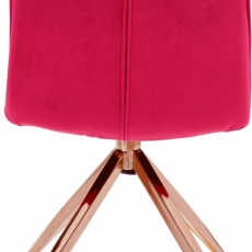 Jídelní židle Zara (SET 2 ks), červená - 4
