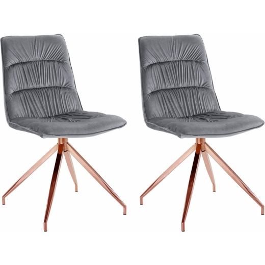 Jídelní židle Zara (SET 2 ks), světle šedá - 1