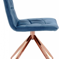 Jídelní židle Zara (SET 2 ks), tmavě modrá - 3
