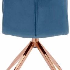 Jídelní židle Zara (SET 2 ks), tmavě modrá - 4