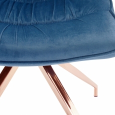 Jídelní židle Zara (SET 2 ks), tmavě modrá - 5