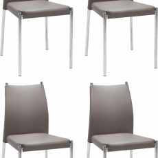 Jídelní židle Zunu (SET 4 ks), cappuccino - 2