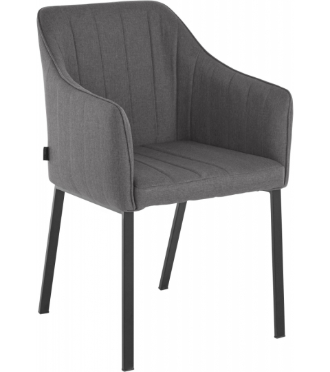 Jídlení židle Gini (SET 2 ks), tmavě šedá