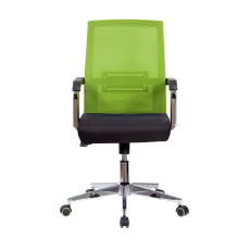 Kancelářká židle Roma, textil, černá / zelená - 2