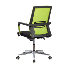 Kancelářká židle Roma, textil, černá / zelená - 3