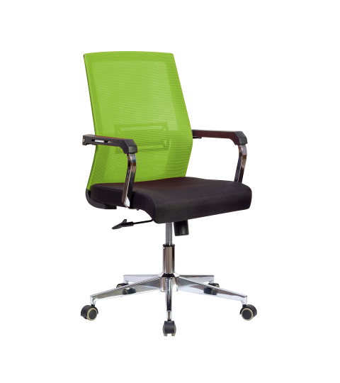 Kancelářká židle Roma, textil, černá / zelená