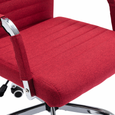 Kancelárska stolička Amadora, červená - 6