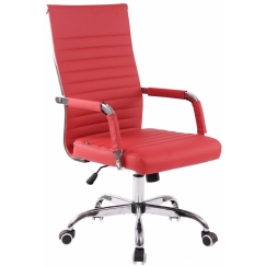 Kancelárska stolička Amadora, červená