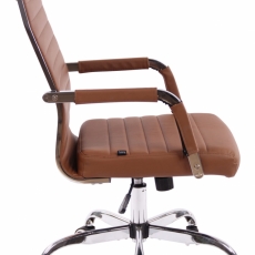 Kancelárska stolička Amadora, hnedá - 3