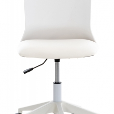Kancelárska stolička Apolda, syntetická koža, biela - 2