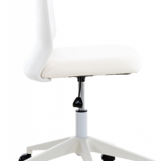 Kancelárska stolička Apolda, syntetická koža, biela - 3