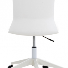 Kancelárska stolička Apolda, syntetická koža, biela - 4
