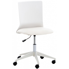 Kancelárska stolička Apolda, syntetická koža, biela