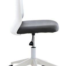 Kancelárska stolička Apolda, syntetická koža, šedá - 2