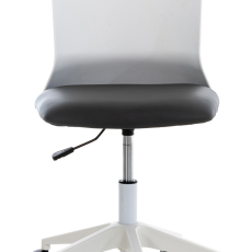 Kancelárska stolička Apolda, syntetická koža, šedá - 2