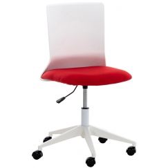 Kancelárska stolička Apolda, textil, červená