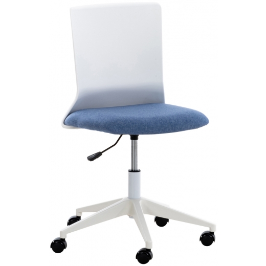Kancelárska stolička Apolda, textil, modrá - 1