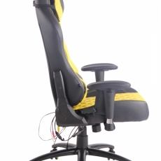 Kancelárska stolička Banny, čierna / žltá - 2