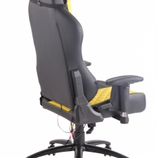 Kancelárska stolička Banny, čierna / žltá - 3
