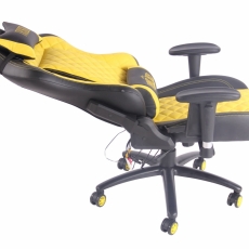 Kancelárska stolička Banny, čierna / žltá - 8