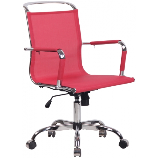 Kancelárska stolička Barnet Mesh, červená - 1