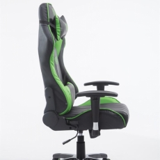 Kancelárska stolička Beregi, čierna / zelená - 3