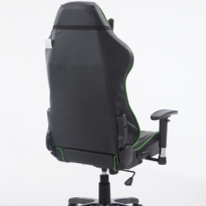 Kancelárska stolička Beregi, čierna / zelená - 4