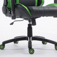 Kancelárska stolička Beregi, čierna / zelená - 9