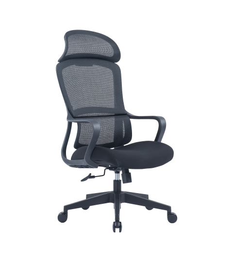 Kancelárska stolička Best HB, textil, čierna / čierna