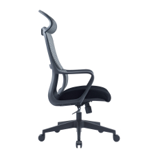 Kancelárska stolička Best HB, textil, čierna / šedá - 3