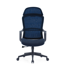 Kancelárska stolička Best HB, textil, modrá/modrá - 2