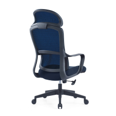 Kancelárska stolička Best HB, textil, modrá/modrá - 3