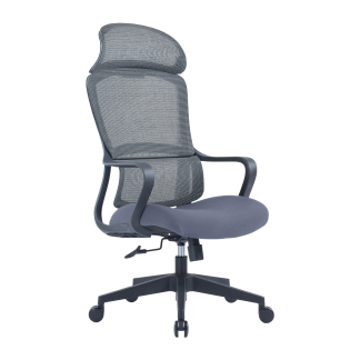 Kancelárska stolička Best HB, textil, šedá / šedá