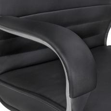 Kancelárska stolička Boss, syntetická koža, čierna - 8