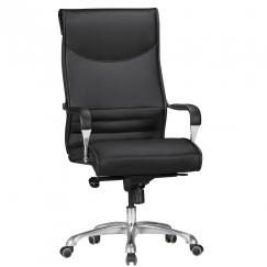Kancelárska stolička Boss, syntetická koža, čierna