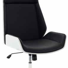 Kancelárska stolička Breda, biela / čierna - 1