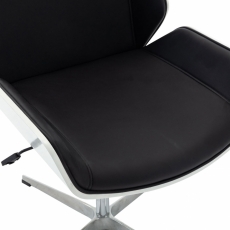 Kancelárska stolička Breda, biela / čierna - 6