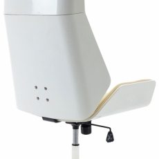 Kancelárska stolička Breda, biela / krémová - 4