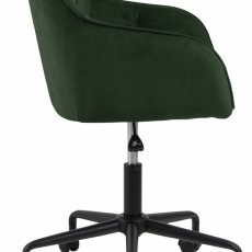 Kancelárska stolička Brooke, zamat, tmavo zelená - 3