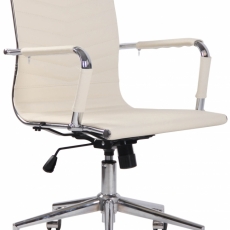 Kancelárska stolička Burnie, krémová - 1
