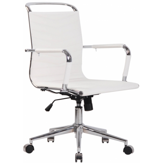 Kancelárska stolička Burnle, biela - 1