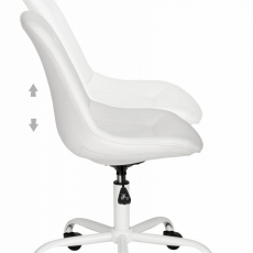 Kancelárska stolička Carla, biela - 6